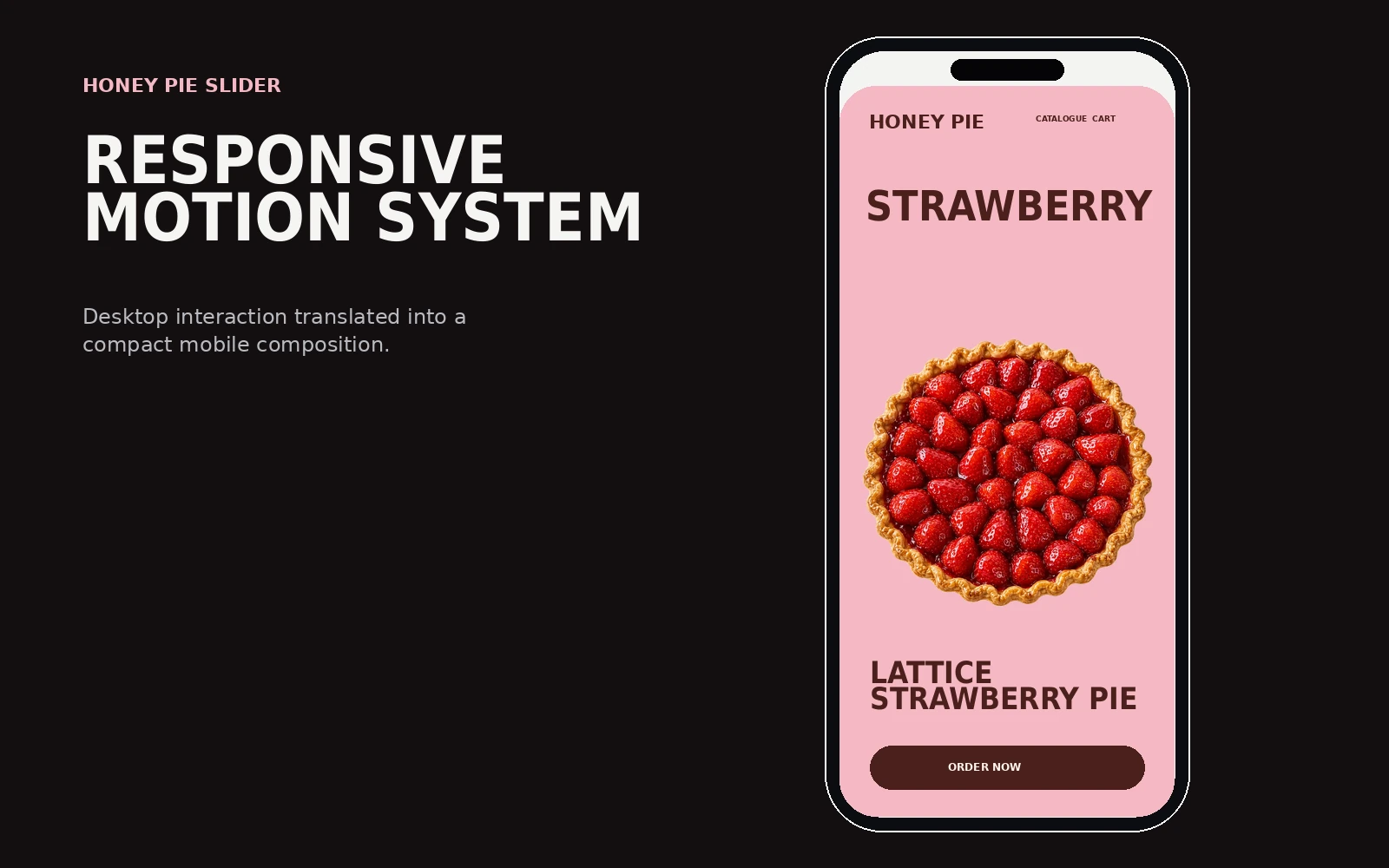 Honey Pie Product Slider: Mobile Experience