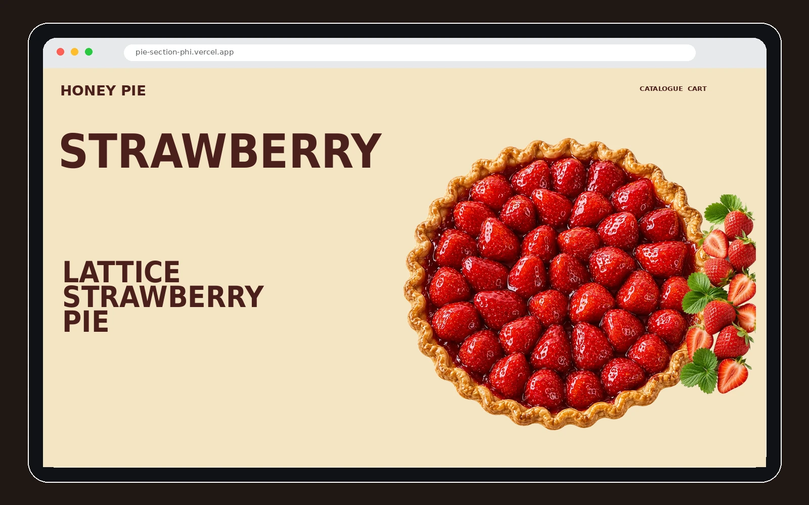 Honey Pie Product Slider: Visual System